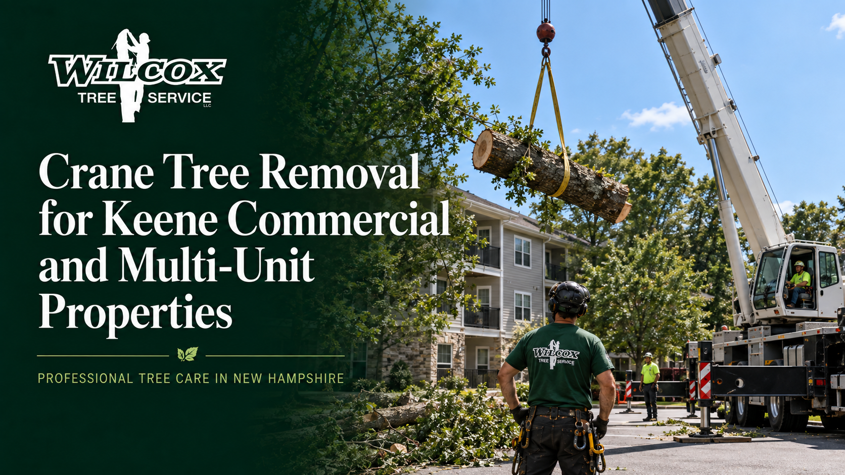 Crane Tree Removal for Keene Commercial and Multi Unit Properties
