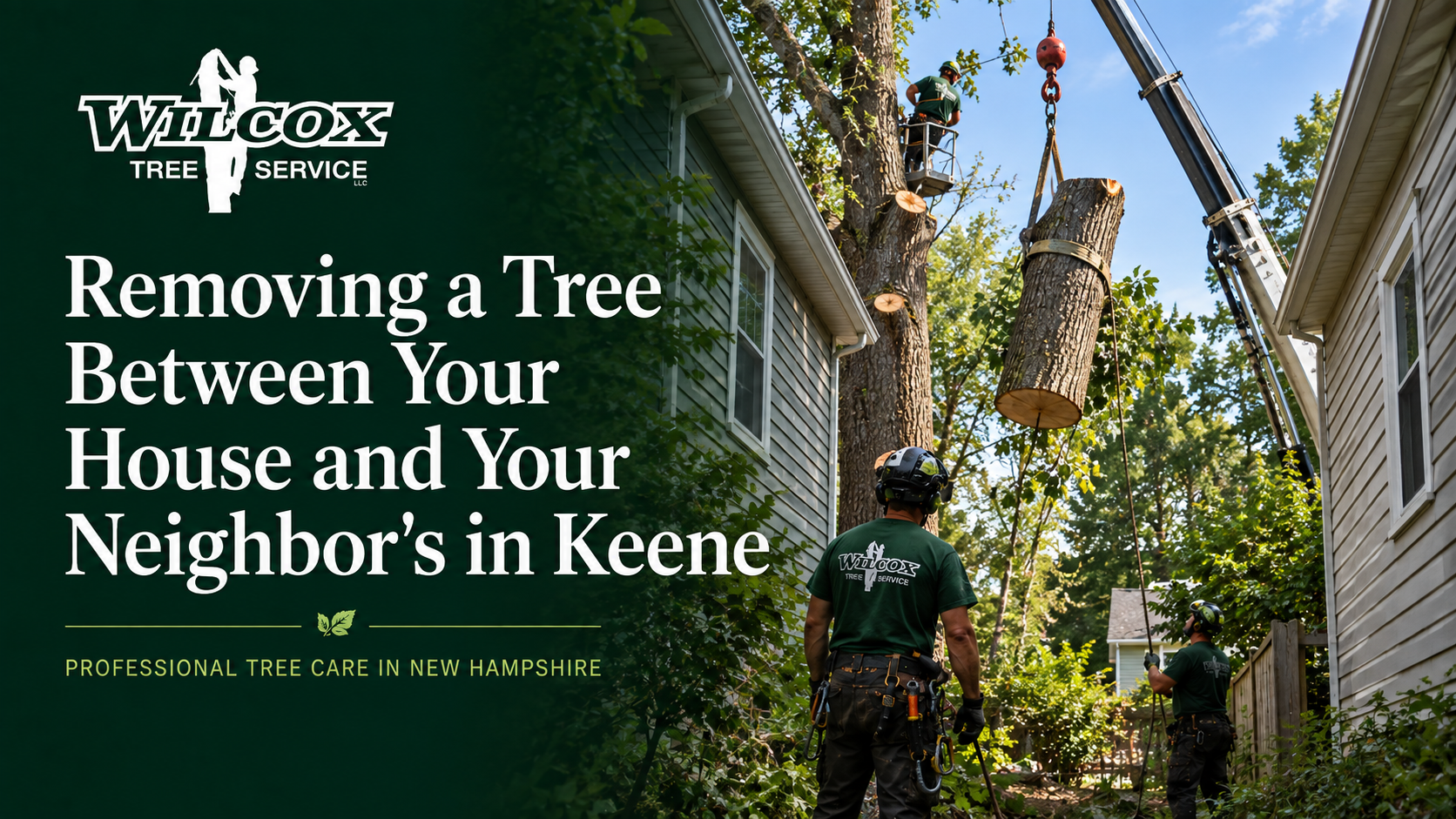 Removing a Tree Between Your House and Your Neighbor s in Keene